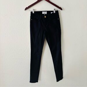 Frame Denim Le Skinny de‎ Jeanne Women's Dark Black Skinny Jeans Size 25